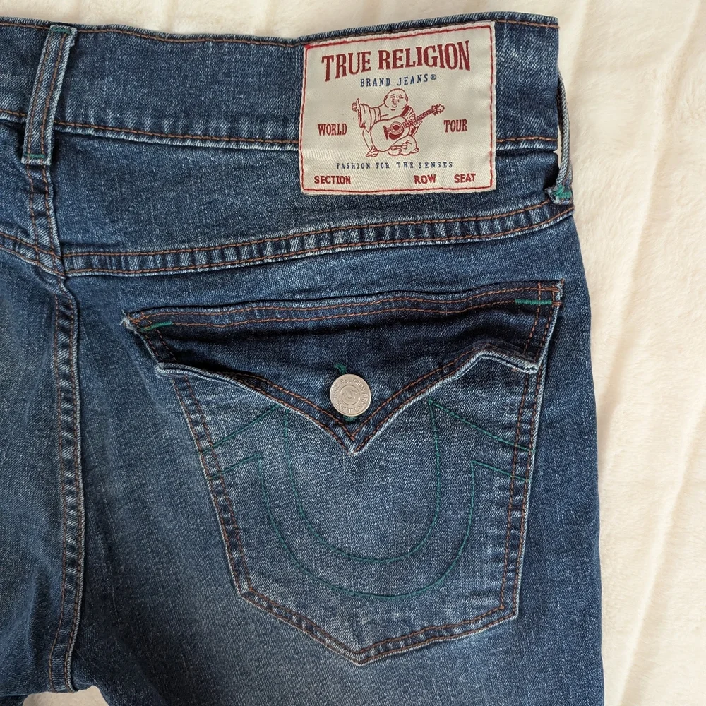 True Religion Rocco Relaxed Skinny Fit Denim Jeans Mens Size 34